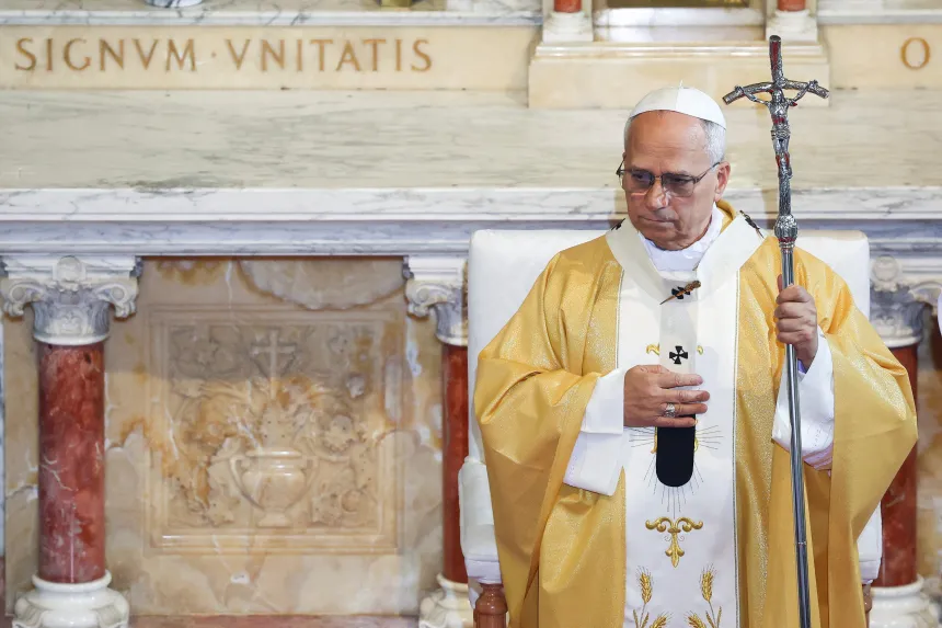 Pave Leo XIV feirer messe