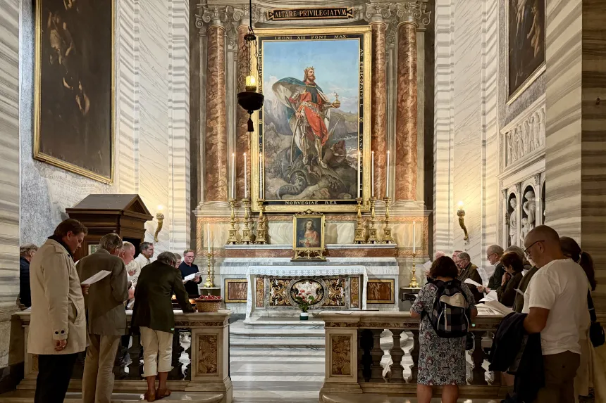 Vesper foran Olavsalteret 15. oktober 2025. 