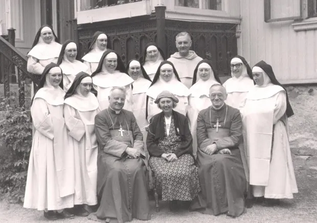 Kommuniteten ved Luden kloster i 1959. 