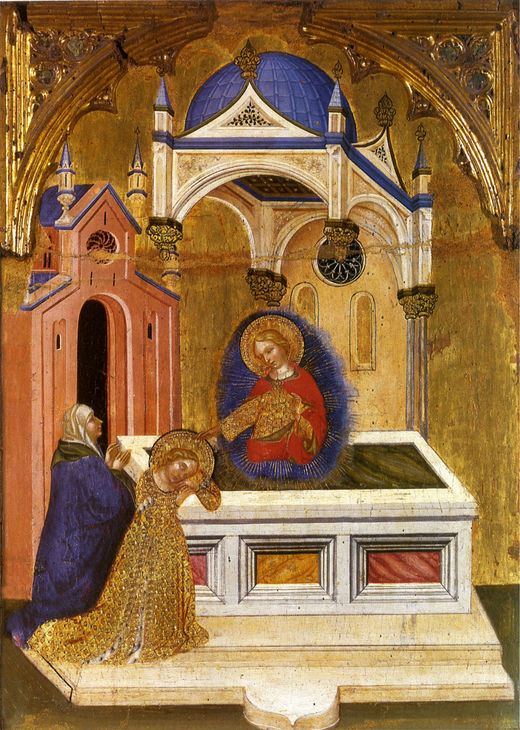 Maleria av Den hellige Lucia ved graven til Den hellige Agathe