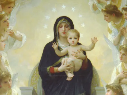 Maleri av Jomfru Maria og Jesusbarnet, av William-Adolphe Bouguereau