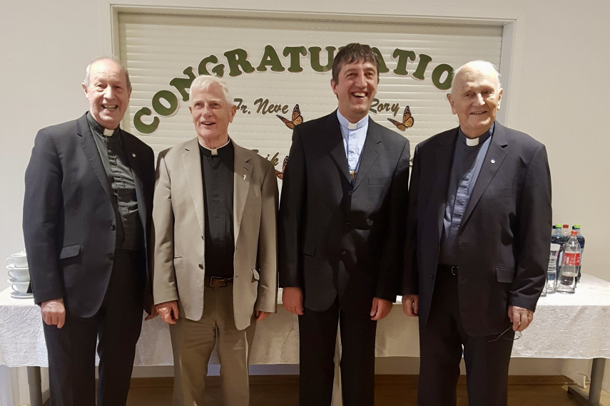 Maristpatrene samlet til fest på Jessheim i 2019. 