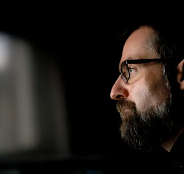 Mgr. Fredrik Hansen i bispegården, Oslo. 