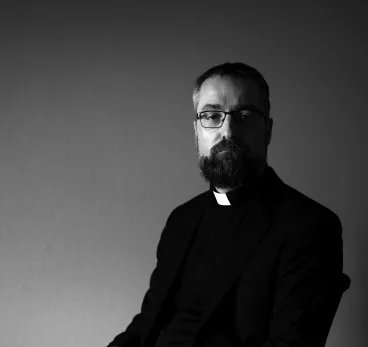 Mgr. Fredrik Hansen i bispegården, Oslo. 