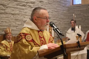 Br. Joël Regnard taler i Munkeby Mariakloster