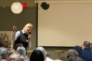 Theresa Robberstad foredrar i Mariagården fredag 30. januar 2026. 