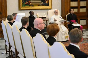 Pave Leo XIV taler til den finske økumeniske delegasjonen i Vatikanet