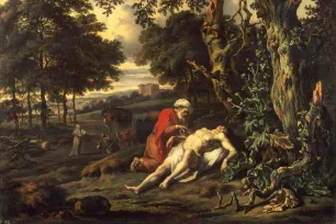 Jan Wijnants' maleri av den barmhjertige samaritan