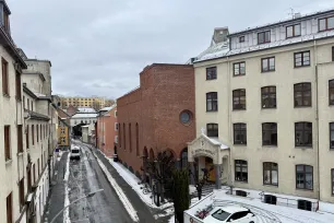 St. Joseph kirkes fasade, Akersveien, Oslo. 