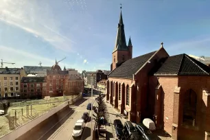 St. Olav domkirke sett bakfra. 